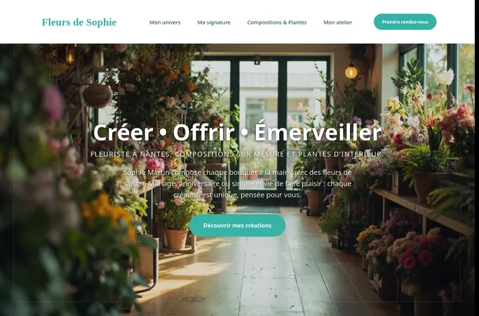 Forhåndsvisning av forsiden til fleurs-de-sophie-nantes.agentwealthy.com