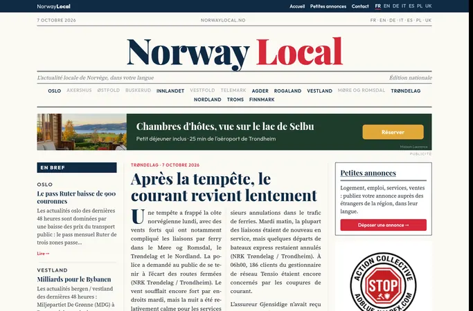 Forhåndsvisning av forsiden til norwaylocal.no
